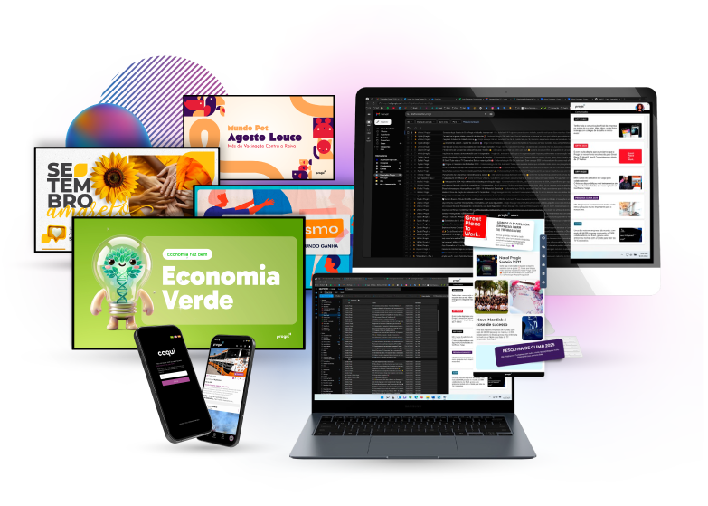 Soluções Progic em telas, notebook e celulares